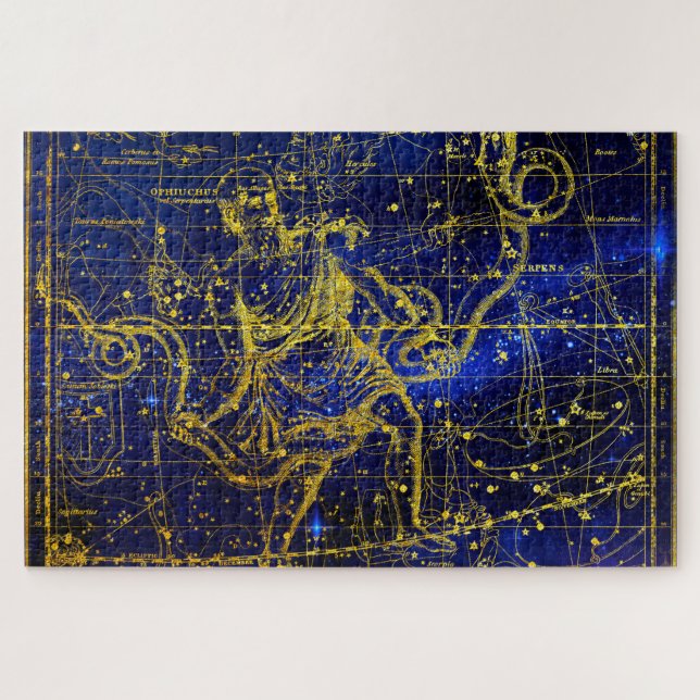 Sternbild des Schlangenträgers Puzzle (Horizontal)