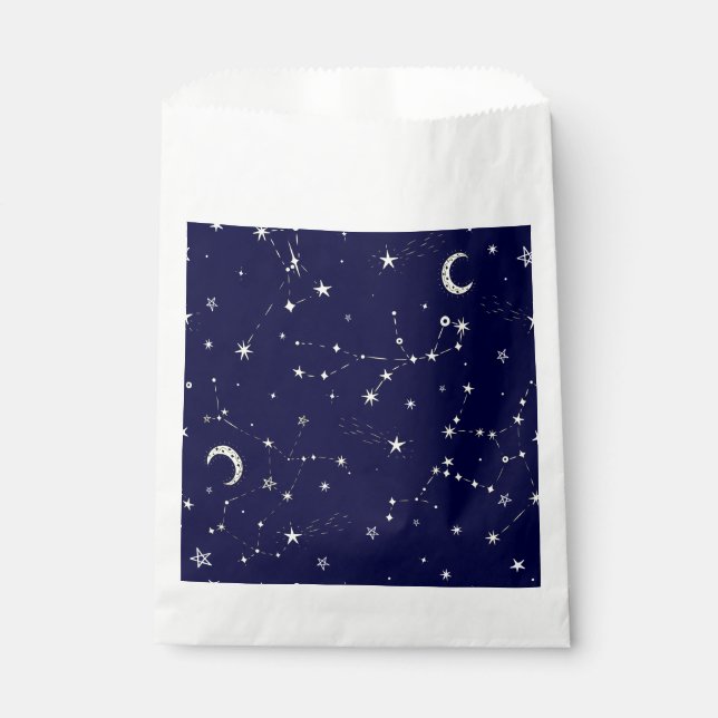 Sternbild Himmelsblau Geschenktütchen (Vorderseite)