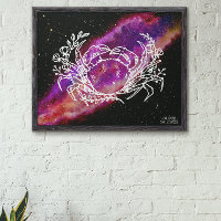 Sternbild Krebs Galaxie Zodiakzeichen Wandkunst