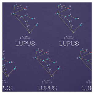 Sternbild Lupus oder Wolf Stoff