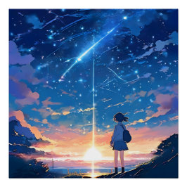 Sternbild mit Sternbildern Poster