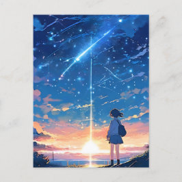Sternbild mit Sternbildern Postkarte