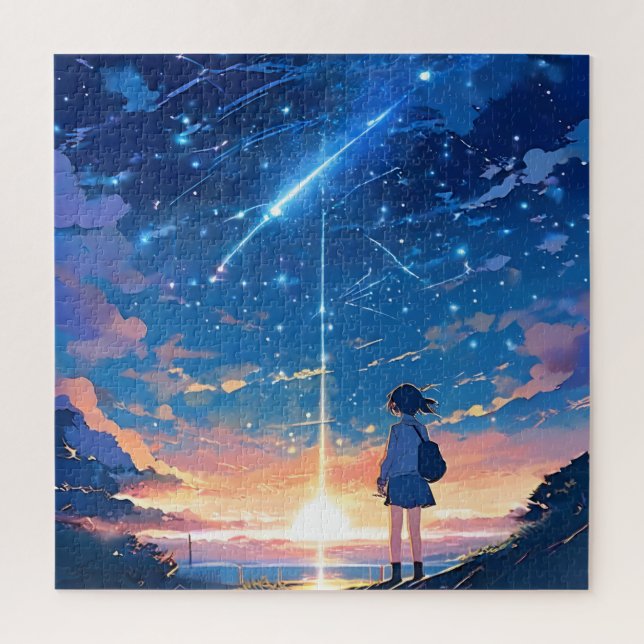 Sternbild mit Sternbildern Puzzle (Vertikal)