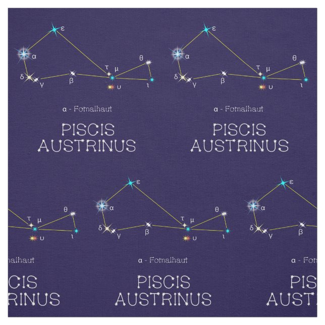 Sternbild Piscis Austrinus Stoff (Muster)