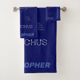 Sternbild Schlangenträger Ophiuchus Badhandtuch Set