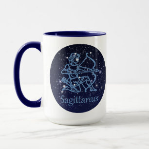Sternbild Schütze & Tierkreiszeichen mit Sternen Tasse