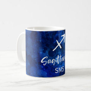 Sternbild Schütze Zodiac Galaxie Monogramm Kaffeetasse