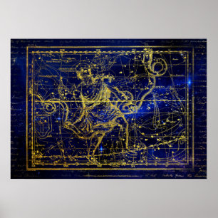Sternbild Serpens Poster