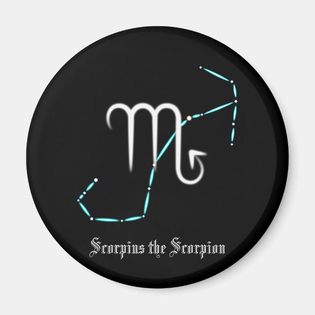 Sternbild Skorpion Magnet (Vorne)