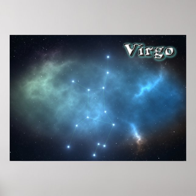 Sternbild Virgo Poster (Vorne)
