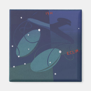 Sternbild Waage Retro-Zoodiak Astrologie Magnet