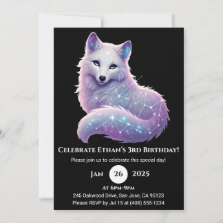 Sternbild Wolf Geburtstag Einladung
