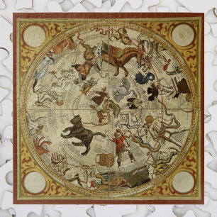 Sternbilder Nördlicher Himmel Vintage-Astronomie Puzzle