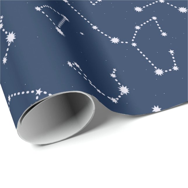 Sternbilder Sternenhimmel Geschenkpapier (Rolleneckpunkt)