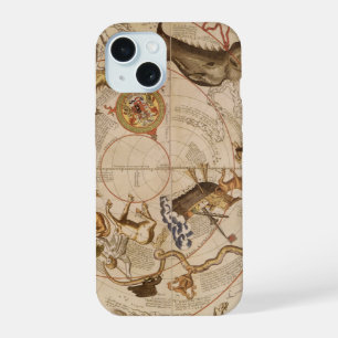 Sternbilder Südhimmel Vintage-Astronomie iPhone 15 Hülle