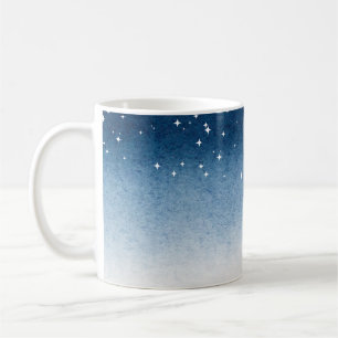 Sternblauer Farbverlauf Serenity Becher Kaffeetasse