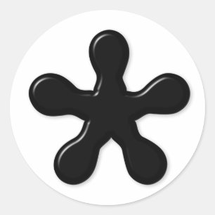 Sternchen-Aufkleber Runder Aufkleber