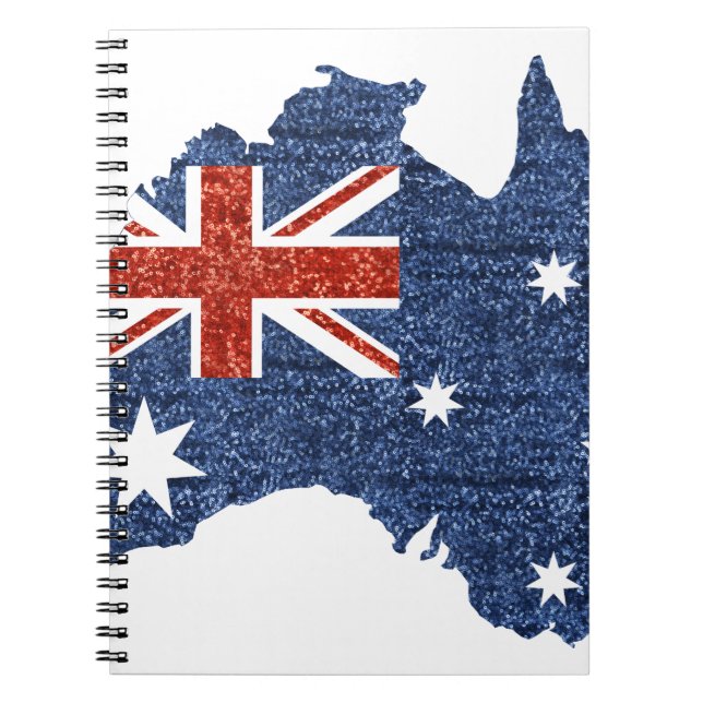 Sternchen Australische Flagge Notizblock (Vorderseite)