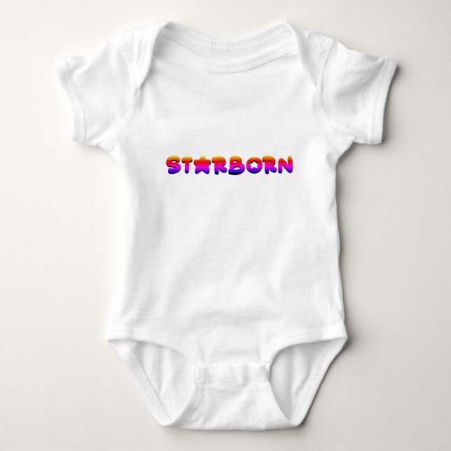 Sternchen-Baby  Baby Strampler (Vorderseite)