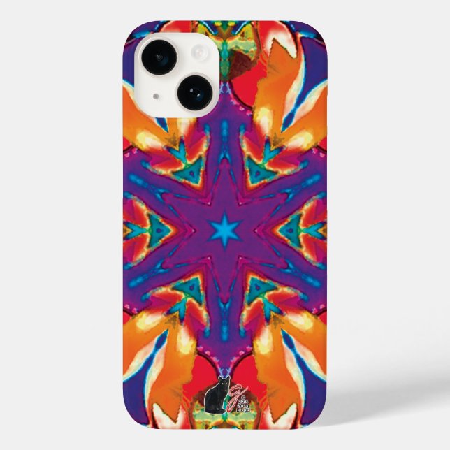 Sternchen-Kaleidoskop Case-Mate iPhone Hülle (Rückseite)
