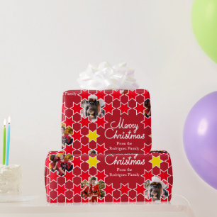Sternchen-Vereinbarung Schatten der roten Geschenkpapier