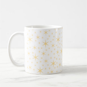 Sternchen-Vereinbarung, weiße und Kaffeetasse