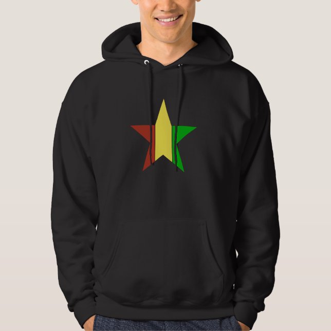 Sternchen von Rasta Hoodie (Vorderseite)