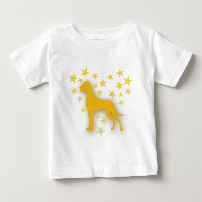 Sternchenherzendogge Baby T-shirt (Vorderseite)