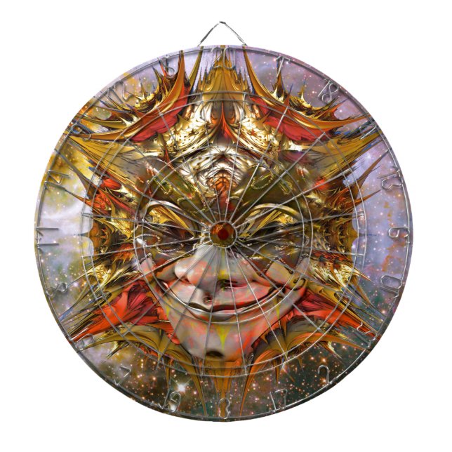 Sternclown Dartscheibe (vorne)