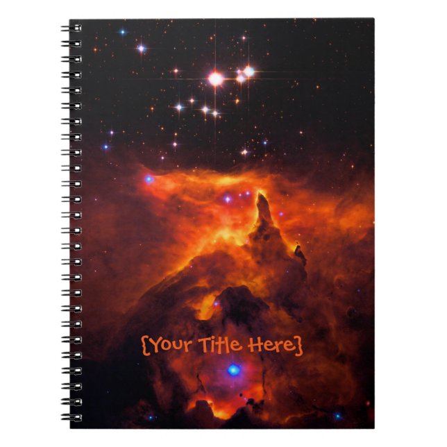 Sterncluster Pismis 24, Kerngebiet von NGC 6357 Notizblock (Vorderseite)