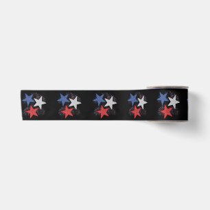 Sterne Amerikanische Flagge Feuerwerk 4. Juli Unab Satinband