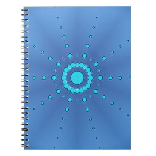 Sterne auf Blue #1 Notizblock