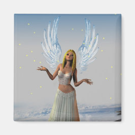 Sterne auf einem Engel fallen (Magnet) Magnet