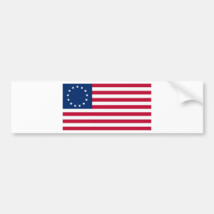 Sterne Betsy Ross US-Flagge 13 Autoaufkleber