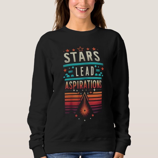 Sterne Bleibesinnung Sweatshirt (Vorderseite)