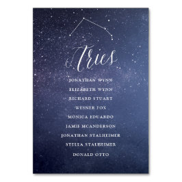 Sterne Celestial Seating Chart Card Aries Tischnummer