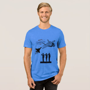 Sterne des Opfers blau Tri-Blend Shirt