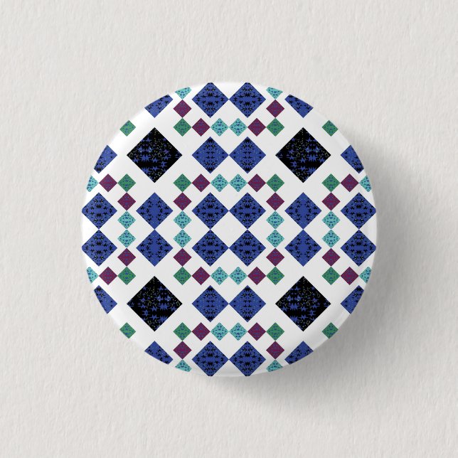 Sterne Diamanten Button (Vorderseite)