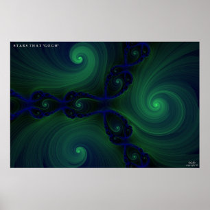 Sterne, die "Gogh" Poster