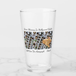 Sterne, die Hollywood-Katzen erstrahlen lassen Fot Glas