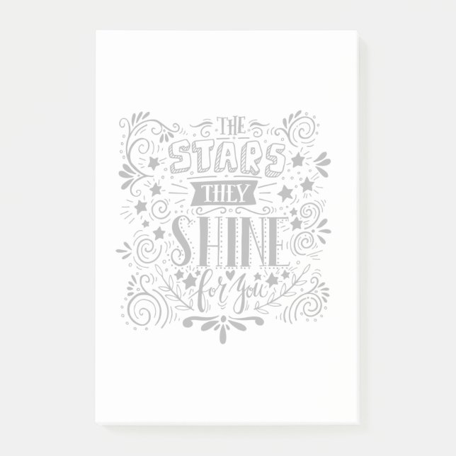 Sterne, die sie für dich schwingen post-it klebezettel (Vorderseite)