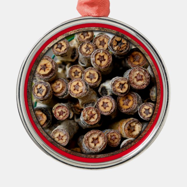 Sterne entlang der Rio Grande Baumwollbaumen Ornament Aus Metall (Vorne)