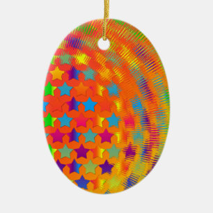 Sterne explodierte OVAL ORNAMENT