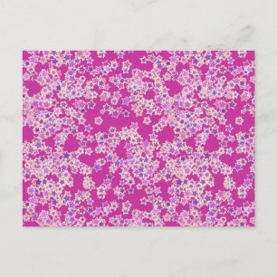 Sterne, Farbtöne gegen Magenta Postkarte
