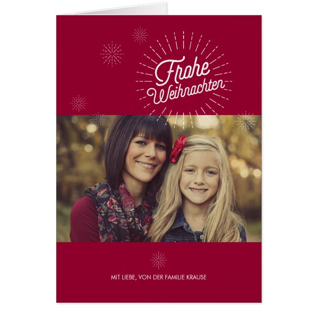 Sterne-Feiertags-Gruß (Vorne)