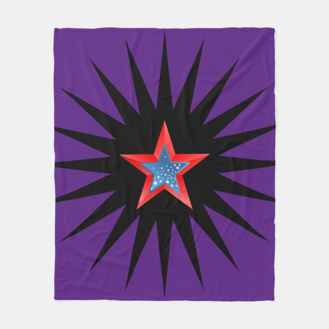Sterne Fleecedecke. Fleecedecke (Vorderseite)