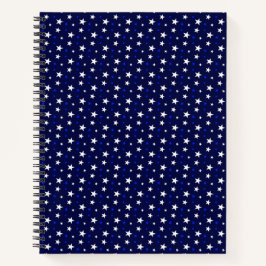 Sterne für Navy Blue Notebook Notizbuch