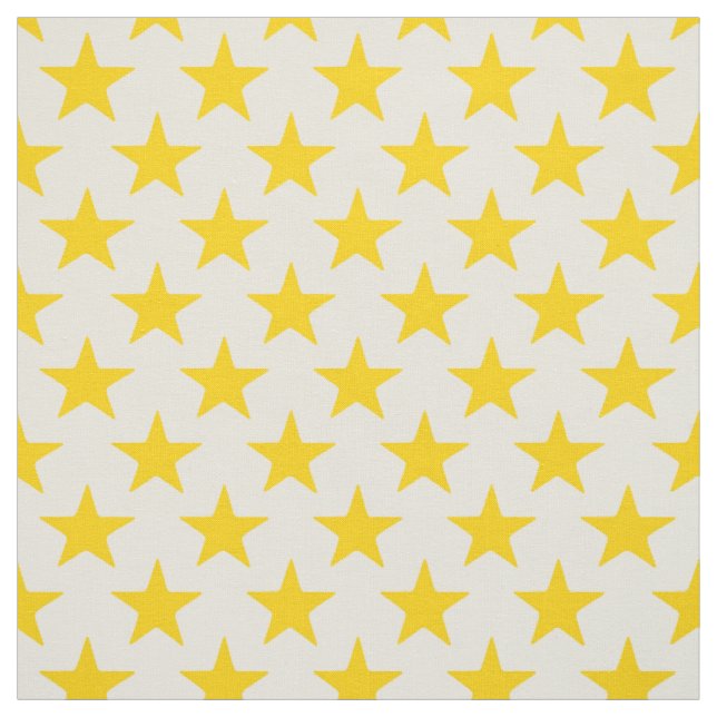 Sterne gelb creme stoff (Muster)