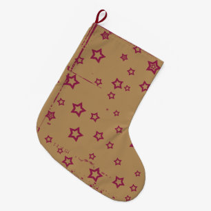 Sterne gemustert großer weihnachtsstrumpf