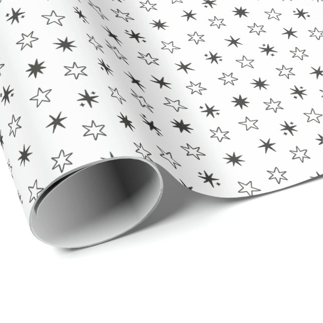 Sterne Geschenkpapier (Rolleneckpunkt)